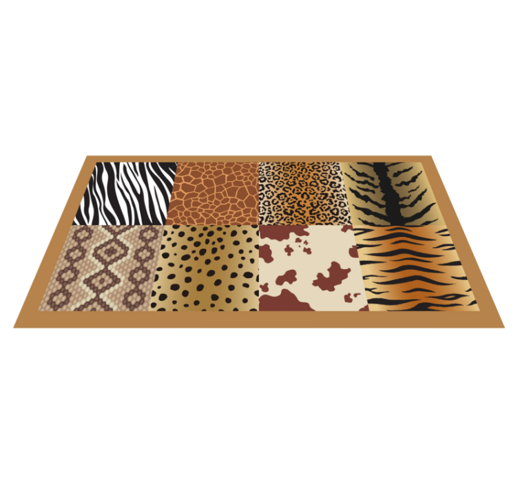 Safari Style Patterns animal print vinyl carpet - TenStickers