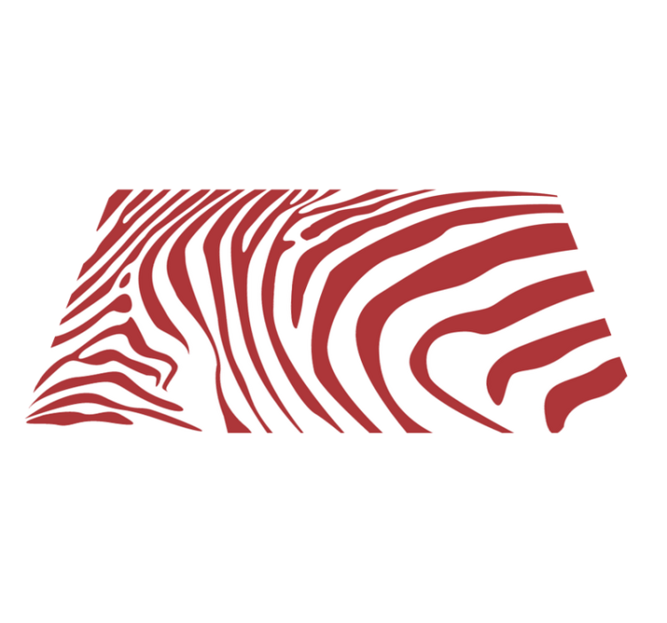 Striking Red Waves animal print vinyl carpet - TenStickers