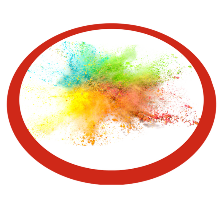 Colorful explosion effect bedroom vinyl carpet - TenStickers