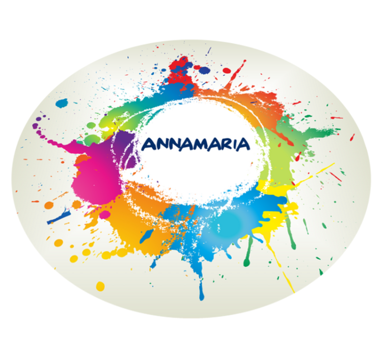 Splashes with name teen vinyl carpet - TenStickers