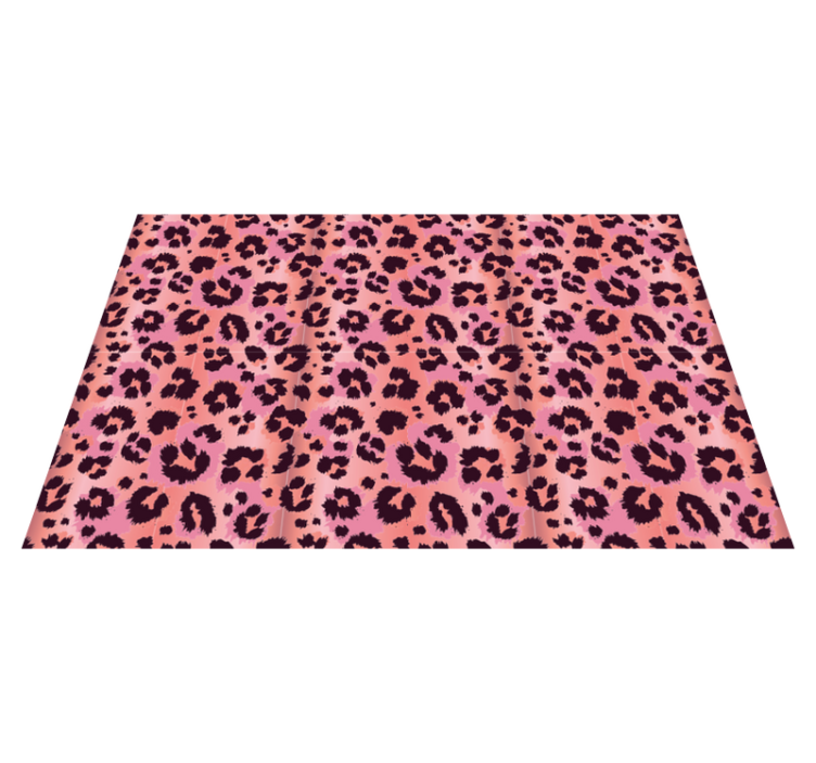 Pink leopard animal print vinyl carpet - TenStickers