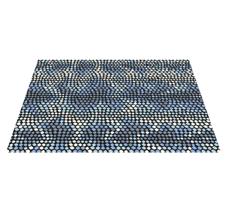 Circular dot element mosaic vinyl carpet - TenStickers