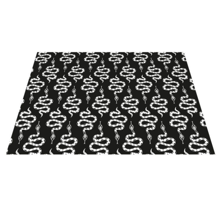 Stylish snake motif animal vinyl carpet - TenStickers