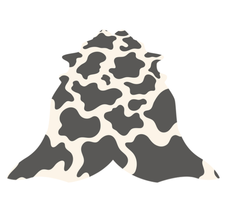 Cowhide Concept animal print vinyl carpet - TenStickers
