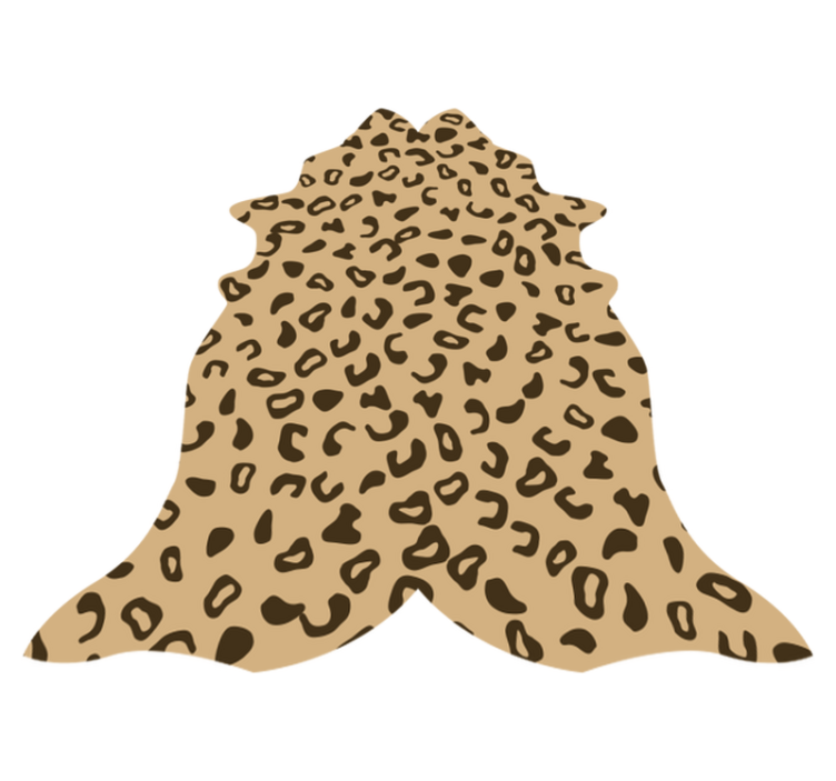 Leopard form pattern animal print vinyl carpet - TenStickers