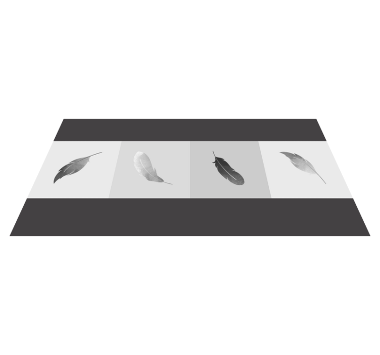 Feather minimalism animal vinyl carpet - TenStickers