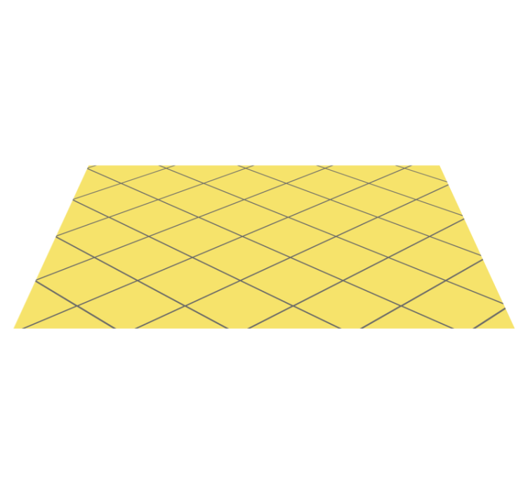 Yellow diamonds living room vinyl carpet - TenStickers