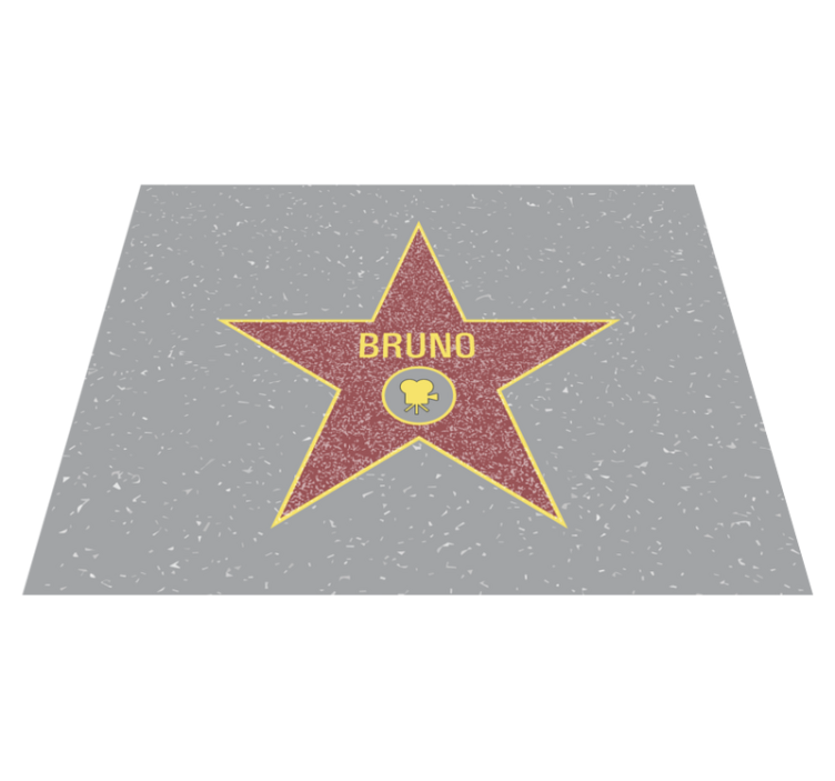 Star Recognition custom vinyl carpet - TenStickers