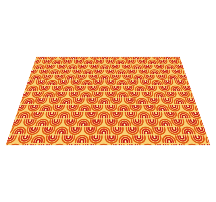 Colorful Wave Pattern geometric vinyl carpet - TenStickers