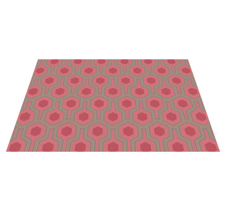 Honeycomb Configuration geometric vinyl carpet - TenStickers