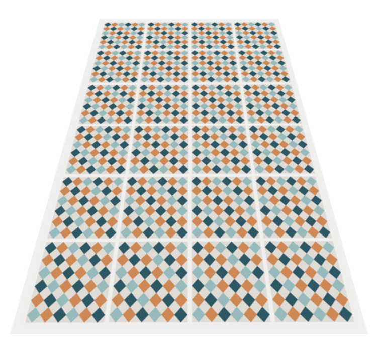 Abstract geometric tiles bathroom vinyl carpet - TenStickers