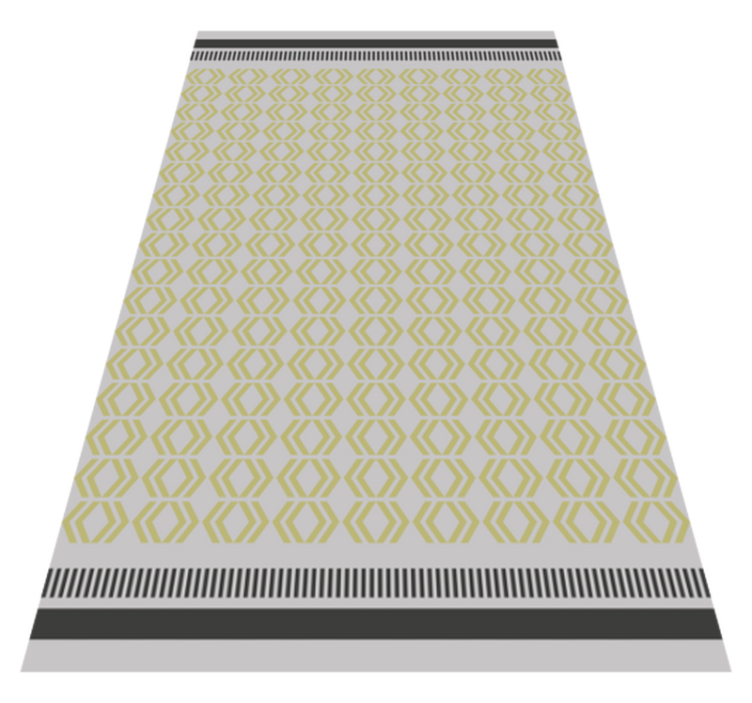 Honeycomb framework living room vinyl carpet - TenStickers