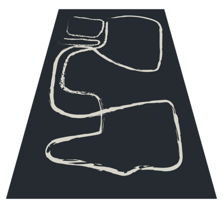 Abstract Line Patterns minimalist vinyl carpet - TenStickers