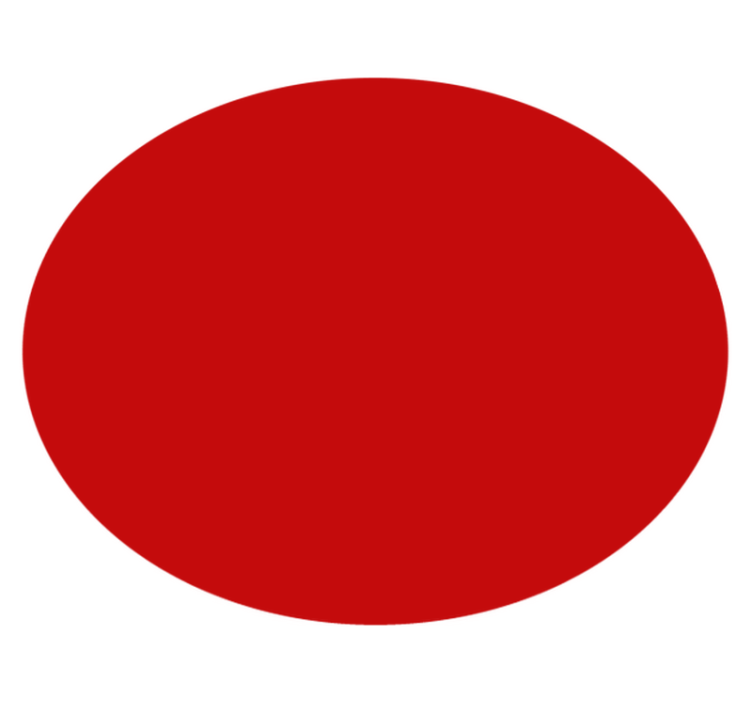 Solid Red Circle circular vinyl carpet - TenStickers