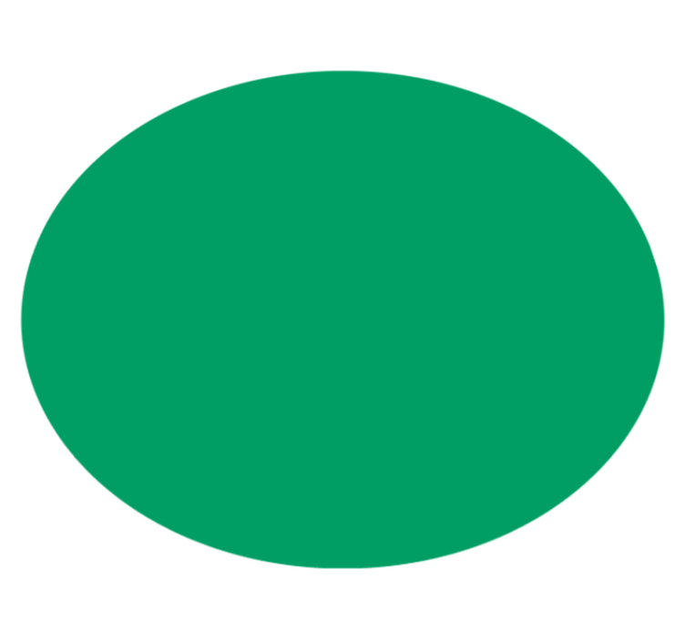 Vibrant Green circular vinyl carpet - TenStickers