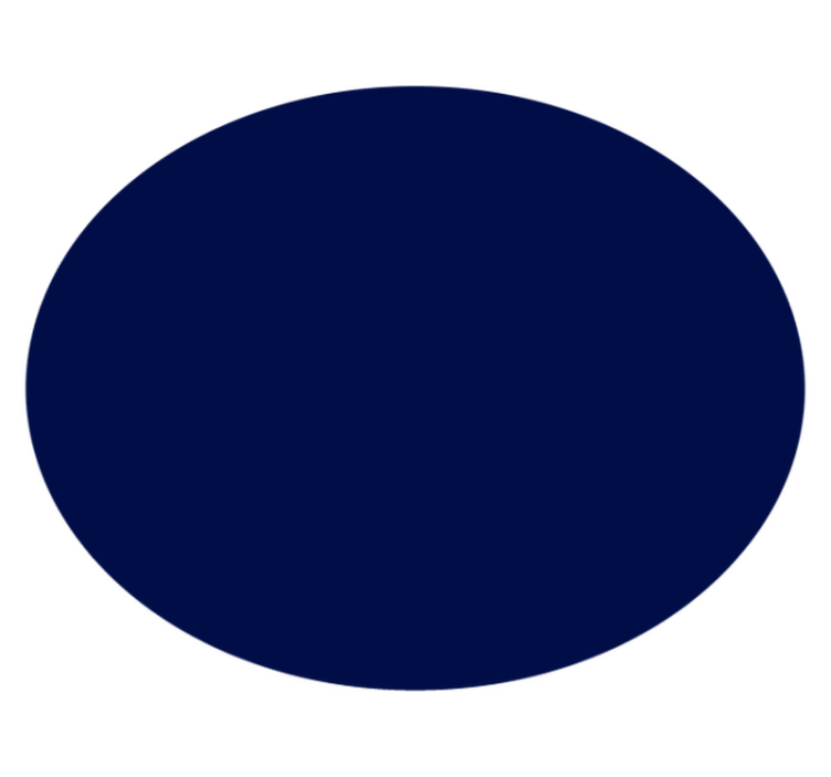 Round navy colour blue vinyl carpet - TenStickers