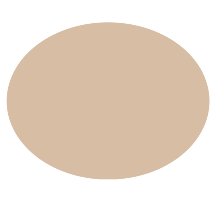Soft Beige Hue circular vinyl carpet - TenStickers