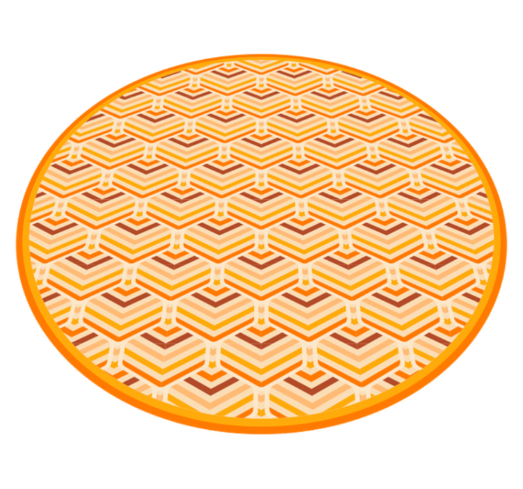 Warm honeycomb vintage vinyl carpet - TenStickers