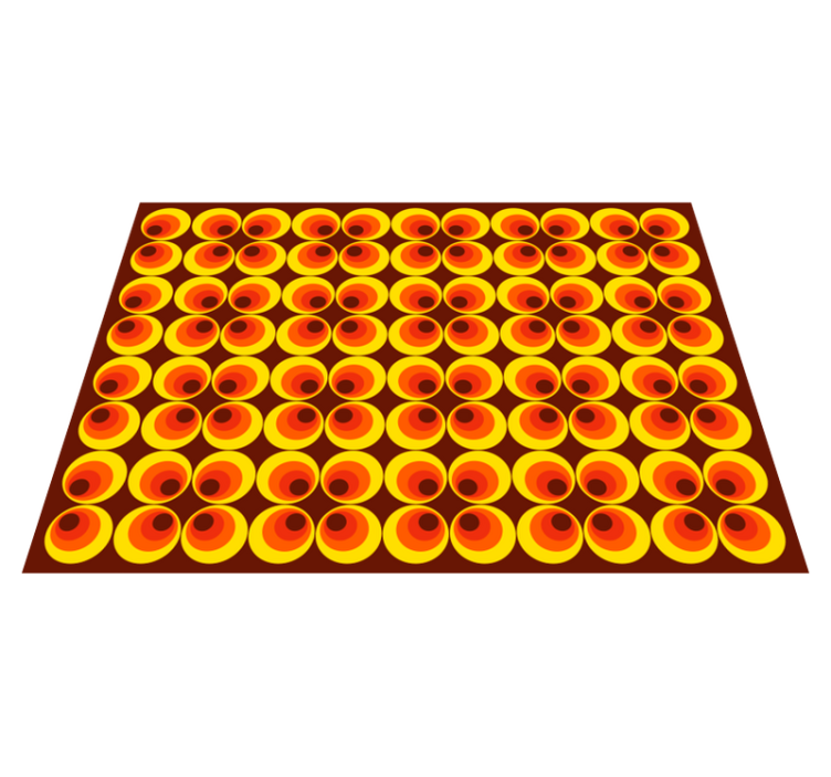 Vibrant Round Motifs texture vinyl carpet - TenStickers