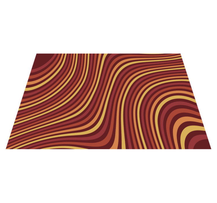 Wavy retro colorflow vintage vinyl carpet - TenStickers