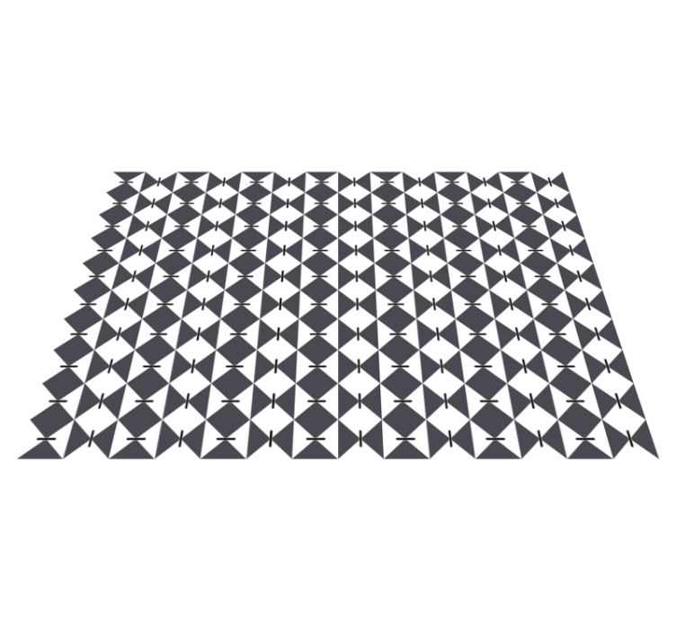 Modern Diamond Pattern geometric vinyl carpet - TenStickers