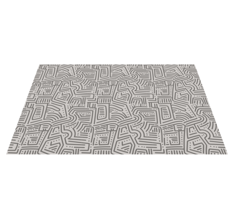 Abstract Linear Shapes modern vinyl carpet - TenStickers