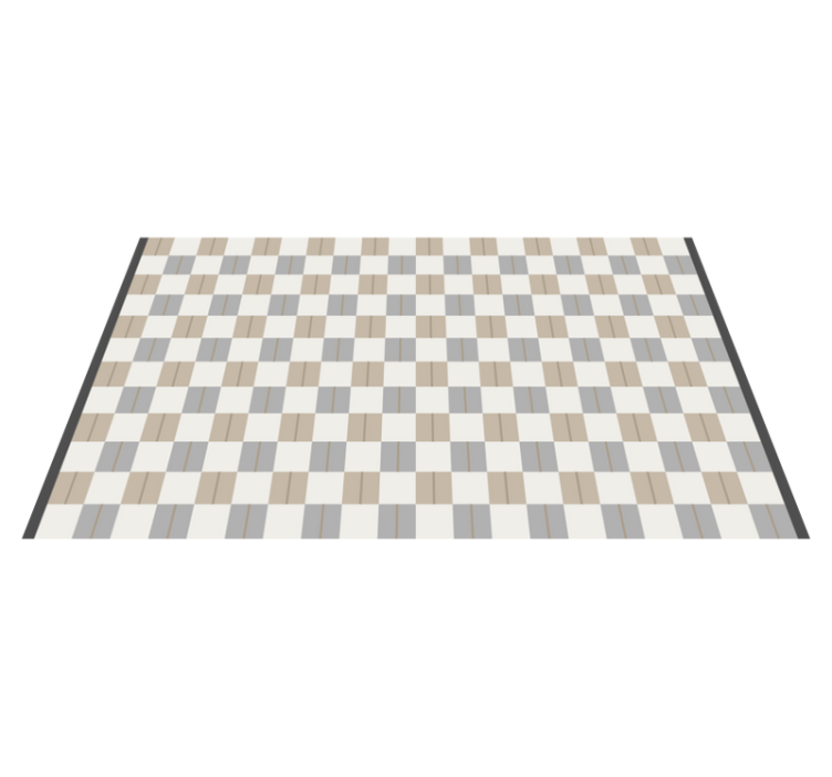Chess print geometric vinyl carpet - TenStickers