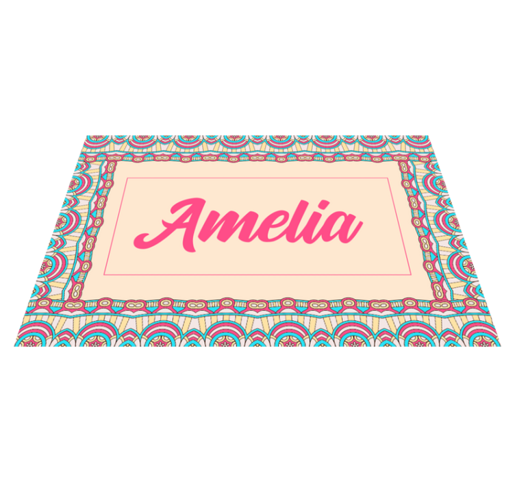 Bohemian custom design teen vinyl carpet - TenStickers