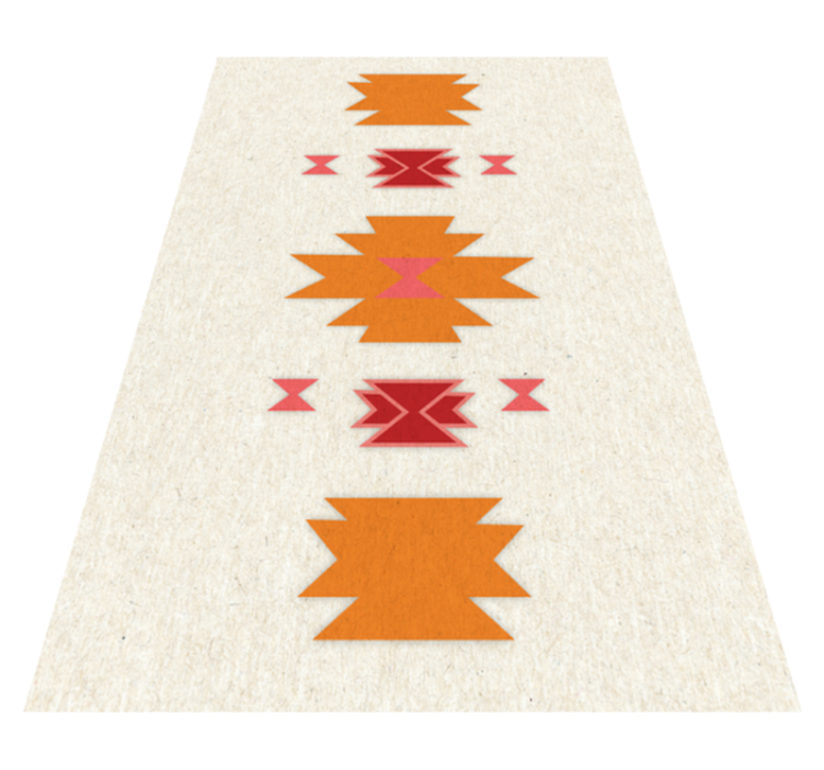 Tribal simple motif ethnic vinyl carpet - TenStickers