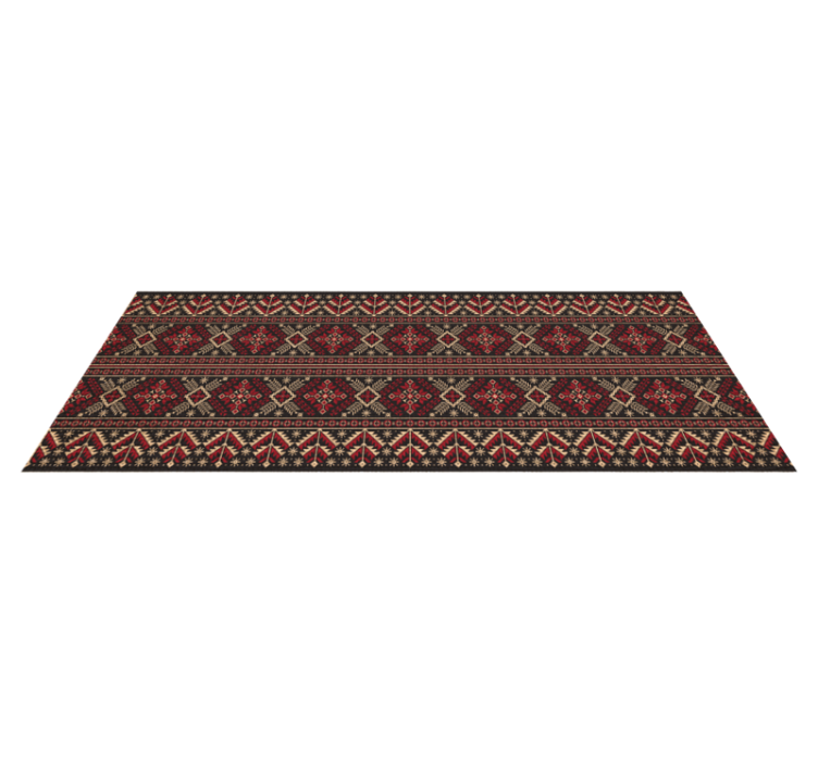 Winter geometric elements ethnic vinyl carpet - TenStickers