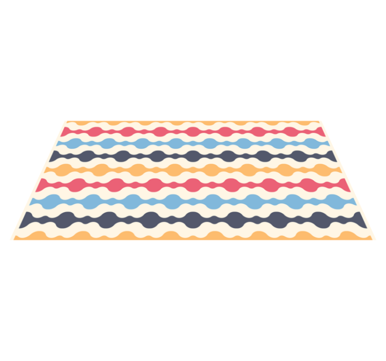 Colorful retro lines vintage vinyl carpet - TenStickers