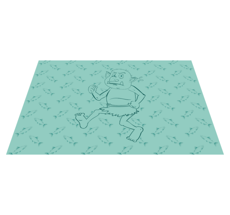 Runaway Cartoon Character kids vinyl carpet - TenStickers