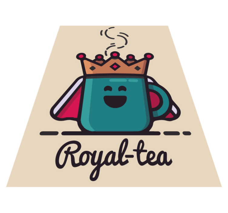 Royal-tea drawing custom rug - TenStickers