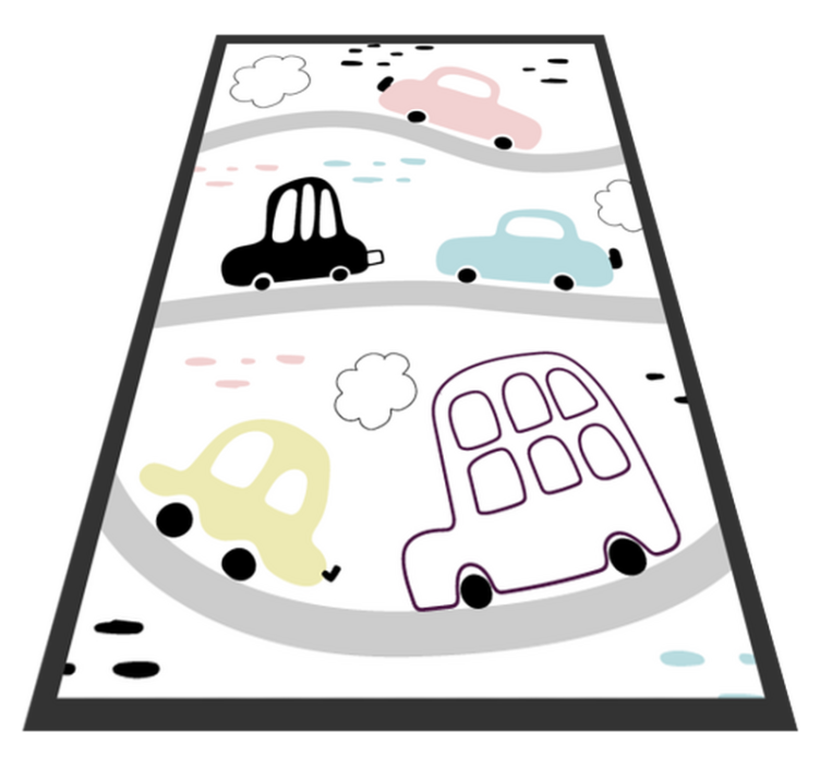 Scandinavian roads nursery vinyl carpet - TenStickers