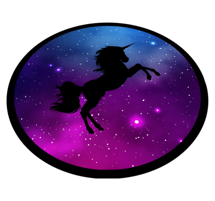 Magical unicorn scene kids vinyl carpet - TenStickers