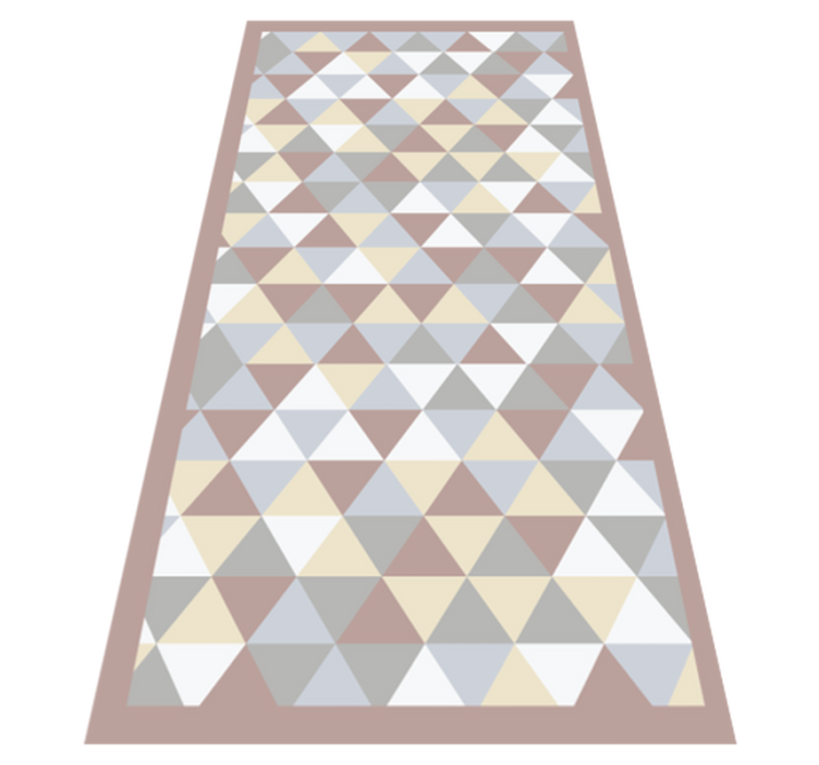 Triangular Color Palette geometric vinyl carpet - TenStickers
