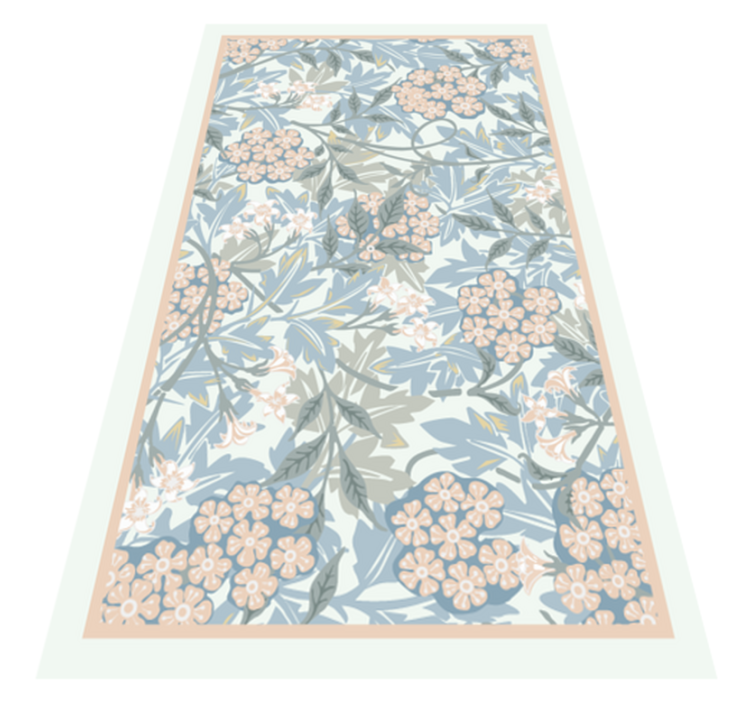 Floral vinyl carpet in floral botanical style - TenStickers