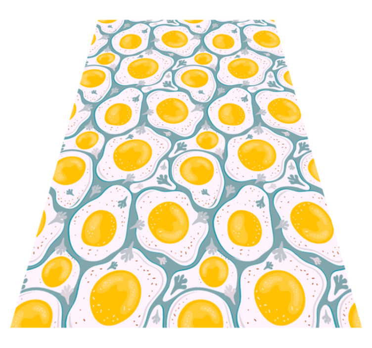 Sunny Egg Pattern kitchen vinyl carpet - TenStickers