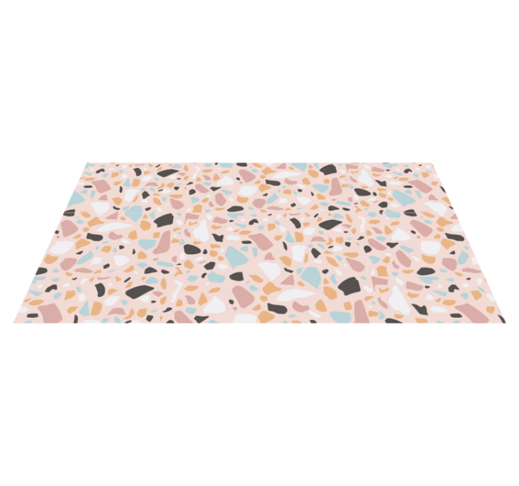 Terrazzo Patterned Shades marble vinyl carpet - TenStickers