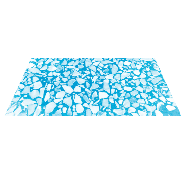 Chill Azure Mosaic stone effect vinyl carpet - TenStickers