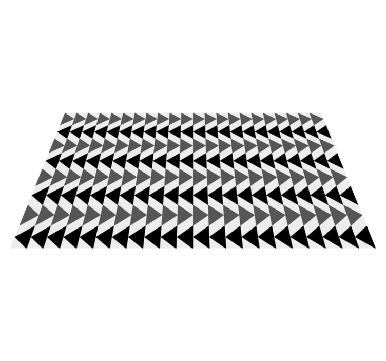 Grey triangular pattern geometric vinyl carpet - TenStickers