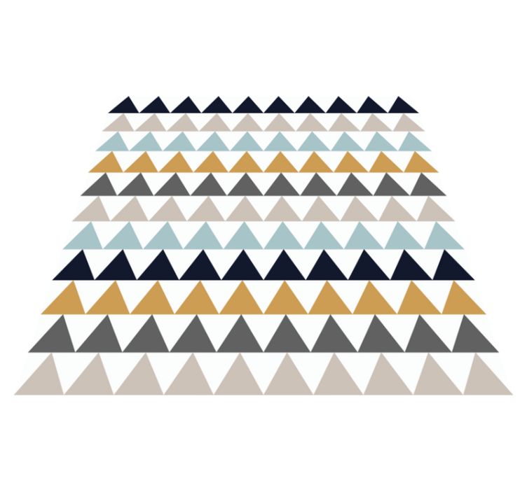 Triangular Pattern Effects geometric vinyl carpet - TenStickers