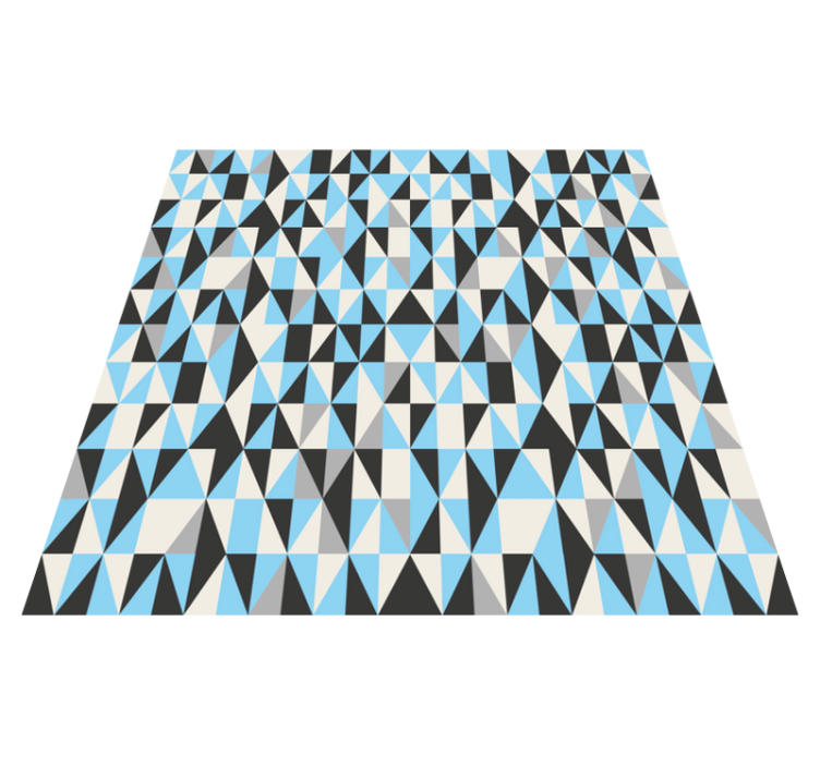 Geometric vinyl carpet triangular pattern - TenStickers