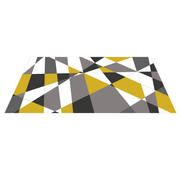 Bold Triangular Patterns geometric vinyl carpet - TenStickers