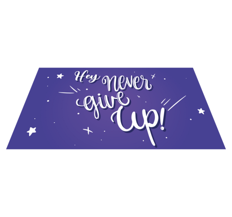 Persevere quote custom vinyl carpet - TenStickers