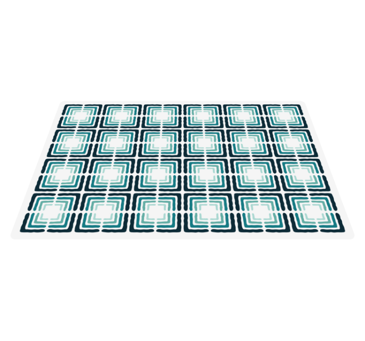 Abstract patterned shapes kitchen vinyl carpet - TenStickers