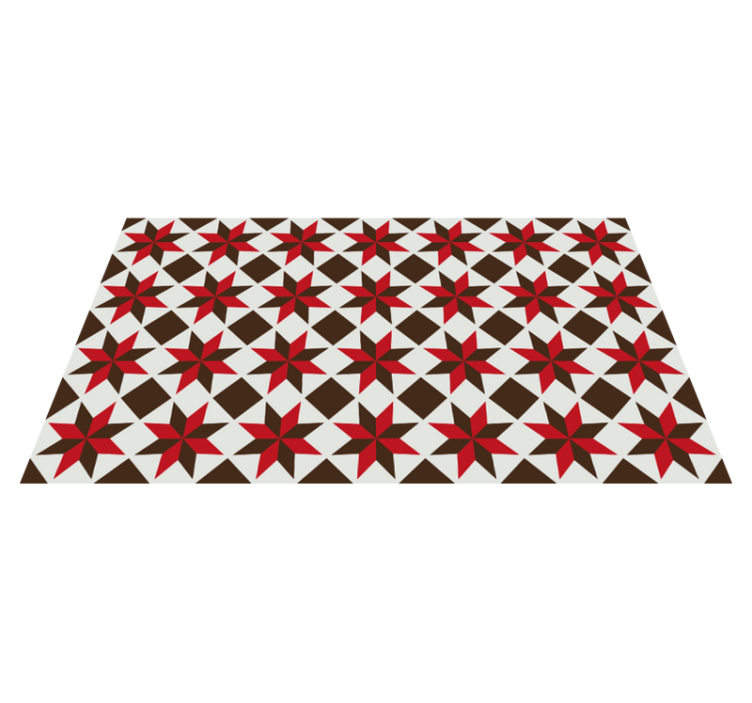 Mosaic vinyl carpet star pattern mosaic - TenStickers