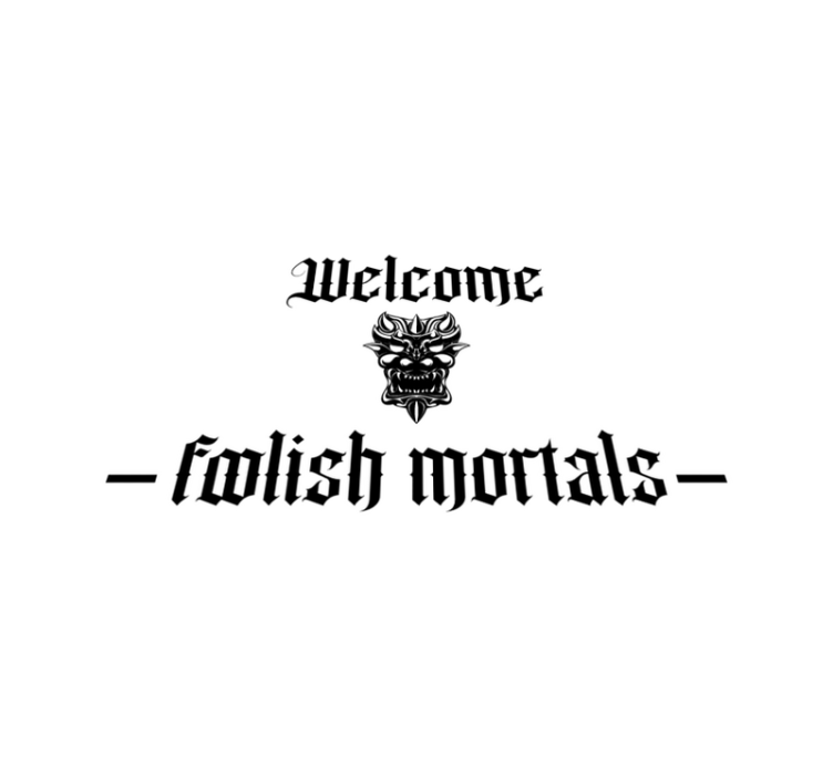 Foolish mortals entrance hall vinyl carpet - TenStickers