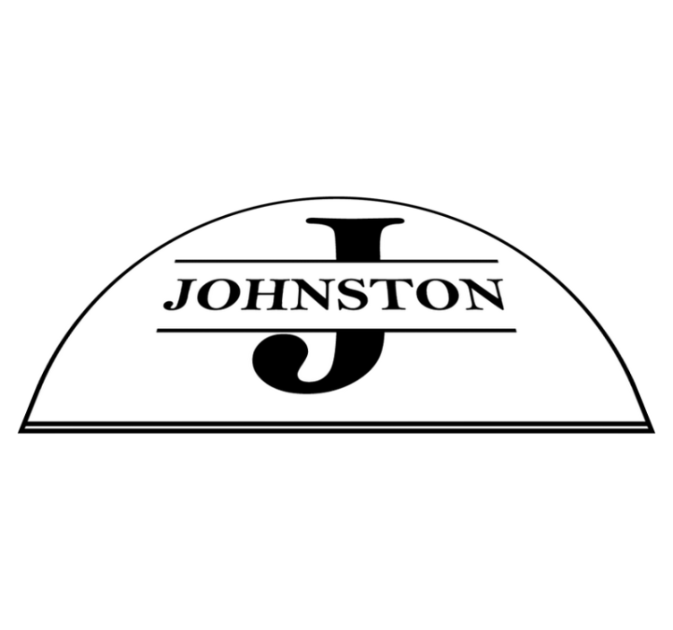 Family custom initial entrance hall vinyl carpet - TenStickers