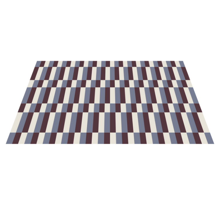 Colour block striped vinyl carpet - TenStickers